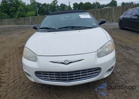 2002 Chrysler Sebring Limited z USA, uszkodzony, nr VIN 1C3EL65R52N200714